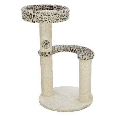 Trixie rascador leo estampado leopardo redondo crema