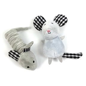 Ratones atigrados mascota feliz