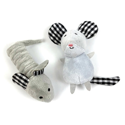 Ratones atigrados mascota feliz