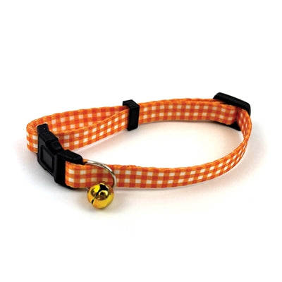 Happy pet tabby parche collar gato diamante naranja