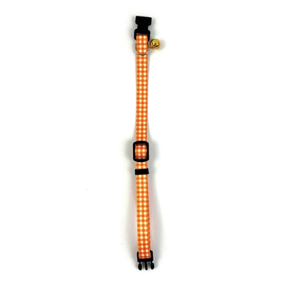 Happy pet tabby parche collar gato diamante naranja