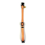 Happy pet tabby parche collar gato diamante naranja