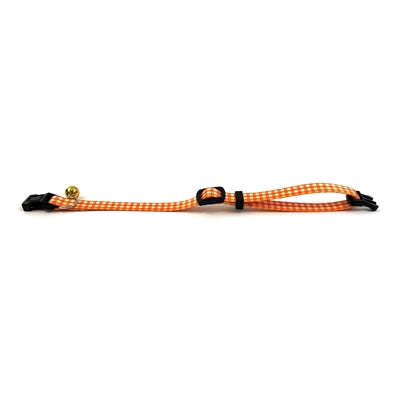 Happy pet tabby parche collar gato diamante naranja