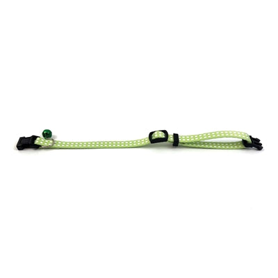 Happy pet tabby parche collar gato diamante verde