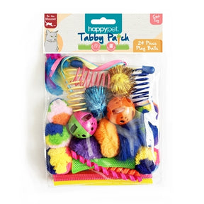 Multipack de bolas con parche Happy Pet Tabby