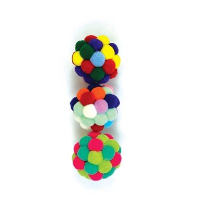 Bola de pompones Happy pet tabby patch surtido