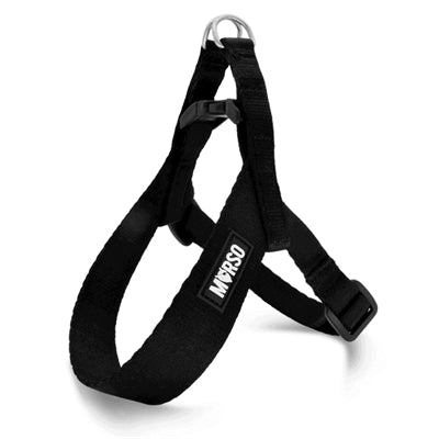Morso mini arnés para perros ajustable reciclado negro