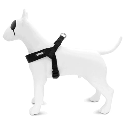 Morso mini arnés para perros ajustable reciclado negro