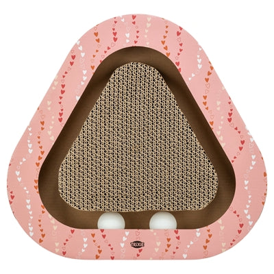 Trixie Rascador corazones con bolitas triangulares de cartón salmón