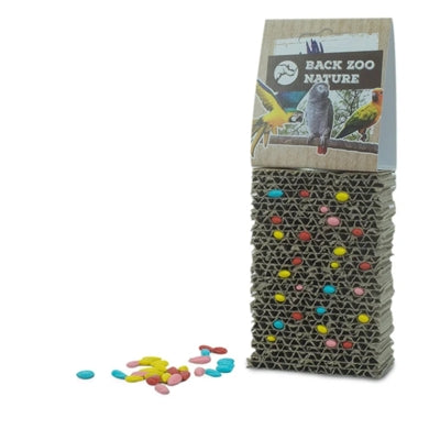 Back zoo nature cardboard treat block