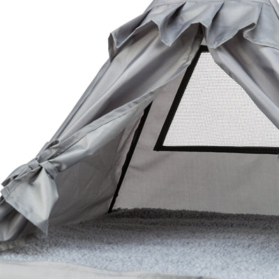 Trixie tipi con cesta para gatos samoa gris