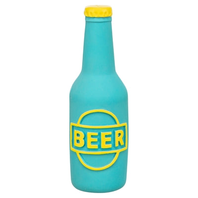 Trixie botella de cerveza látex azul