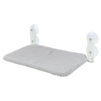 Trixie hamaca ventana plegable felpa malla blanco gris