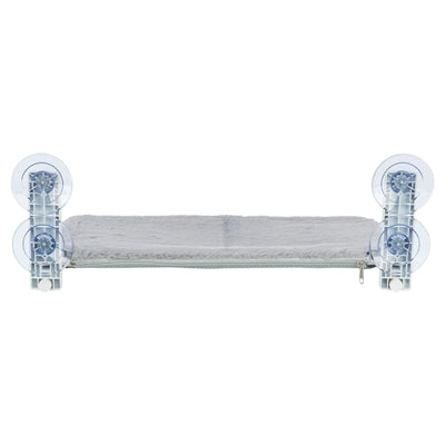 Trixie hamaca ventana plegable felpa malla blanco gris