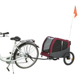 Trixie perro bicicleta gato gris rojo