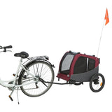 Trixie perro bicicleta gato gris rojo
