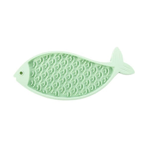 Martin tapete para lamer pez silicona verde