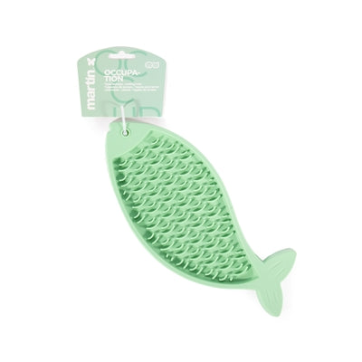 Martin tapete para lamer pez silicona verde