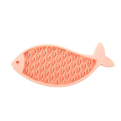 Martin tapete para lamer pez silicona rosa