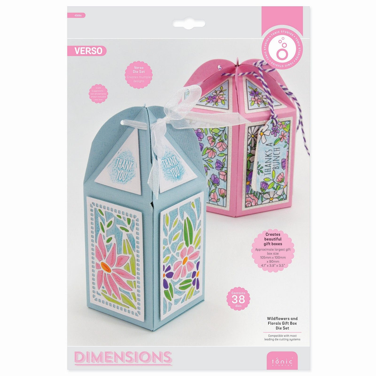 Tonic studios • dimensiones cajas estampadas florales