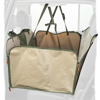Trixie manta protectora para coche con funda reversible verde oliva beige