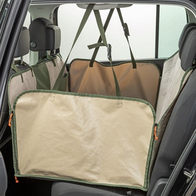 Trixie manta protectora para coche con funda reversible verde oliva beige