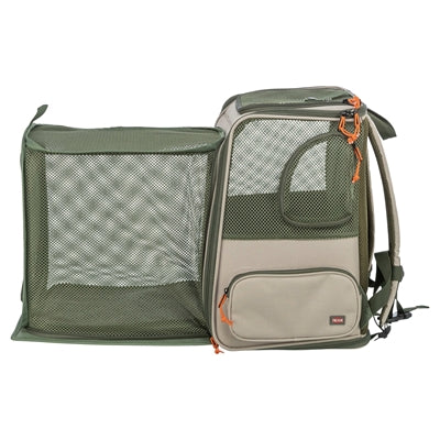 Trixie mochila rocco máximo 10 kg beige verde oliva
