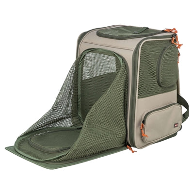 Trixie mochila rocco máximo 10 kg beige verde oliva