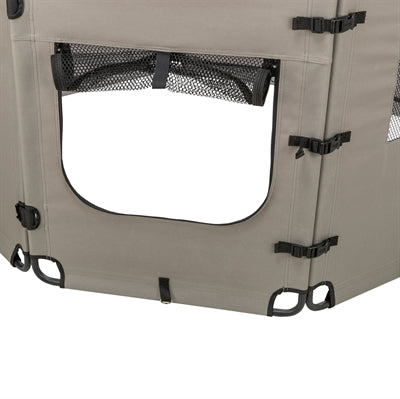 Trixie corredera plegable 8 elementos gris negro