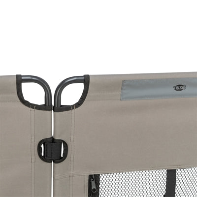 Trixie corredera plegable 8 elementos gris negro