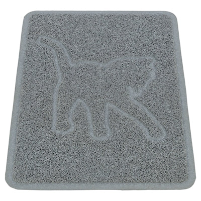 Trixie estera sanitaria para gatos silueta de gato PVC gris claro