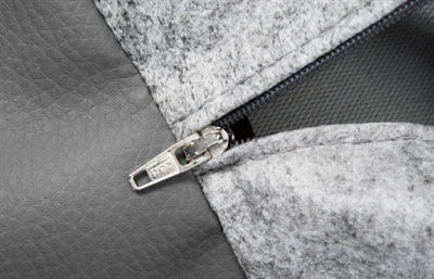 Funda para cesta para perros Bia Bed de piel sintética gris