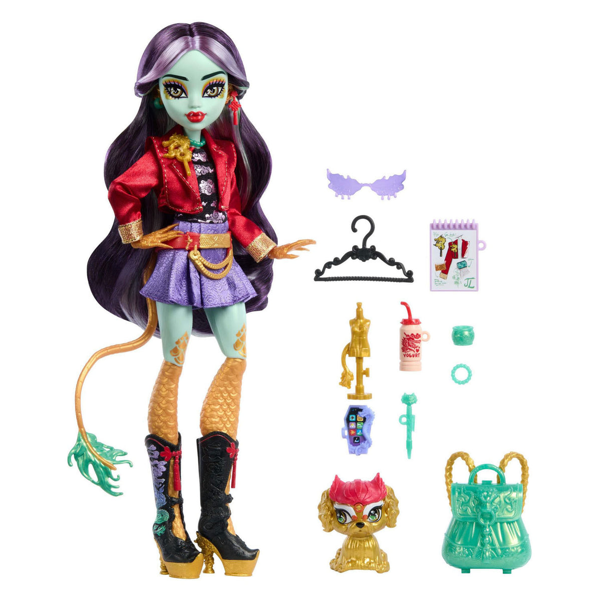 Muñeca monster high jinafire de moda larga
