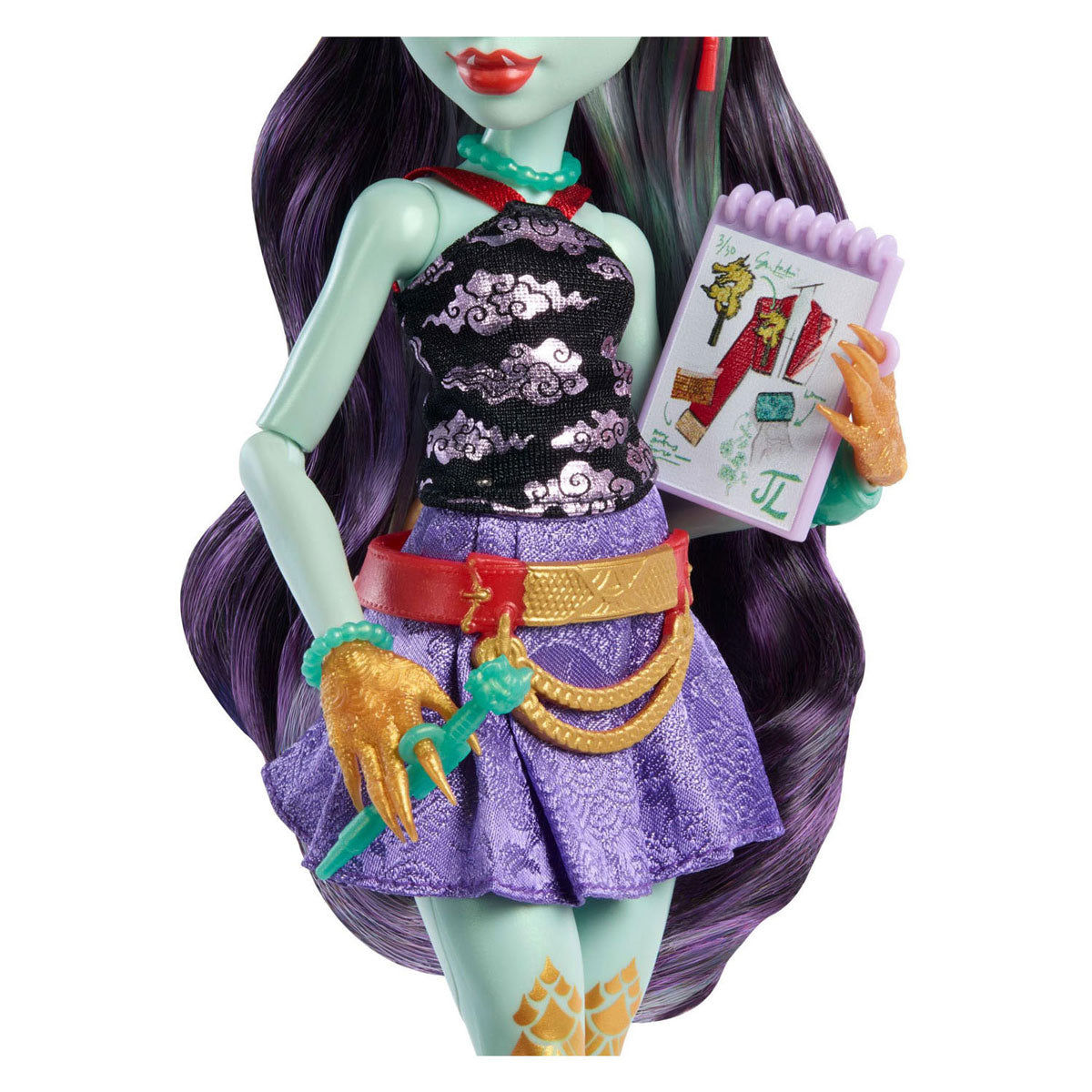 Muñeca monster high jinafire de moda larga
