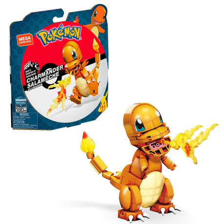 Juego de construcción Mega Construct Pokemon - Charmander - 180 piezas.