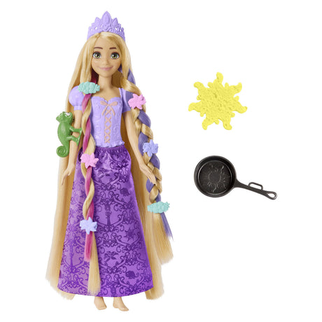 Princesa disney rapunzel pelo extra largo - muñeca