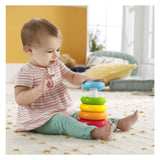 Pirámide de anillos de colores de Fisher-price - juguete apilable