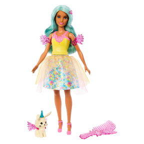 Mattel un toque de muñeca de moda cabello azul