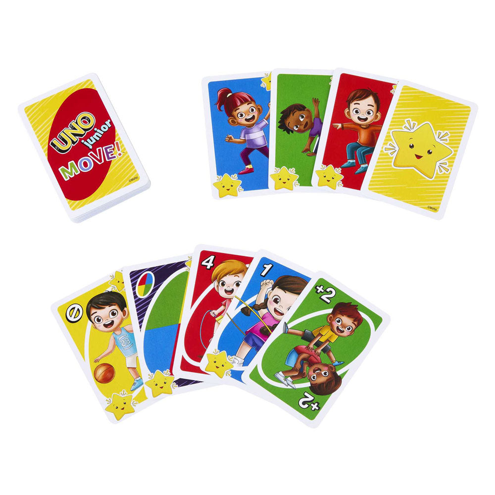 ¡Movimiento Uno Junior! juego de cartas