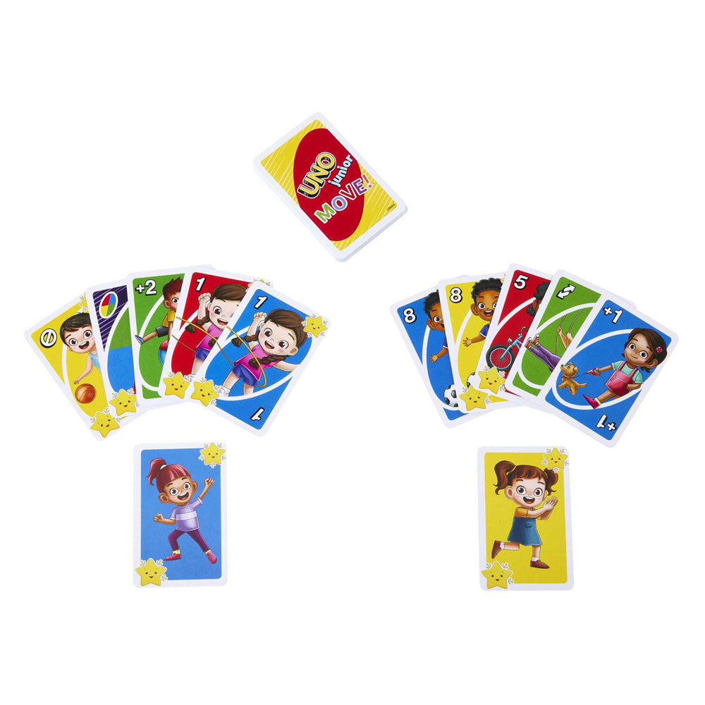 ¡Movimiento Uno Junior! juego de cartas