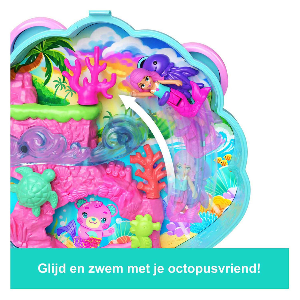 Isla de brillo polly pocket de mattel