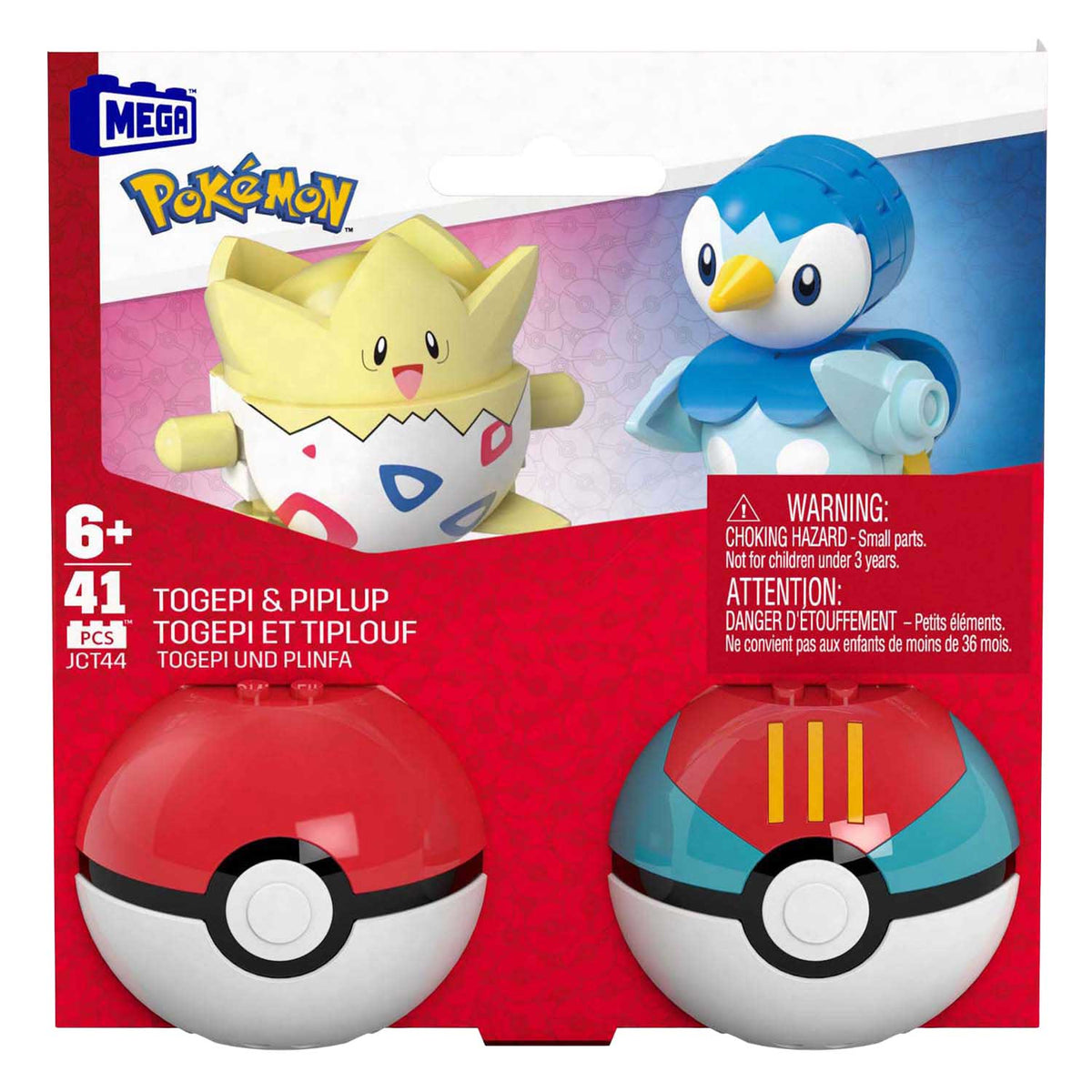 Mattel Mega Construct Pokémon Juego de construcción - Piplup y Togepi