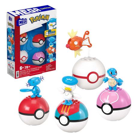 Juego de construcción Mattel Mega Construct Pokémon: Magikarp, Shellder y Quaxly