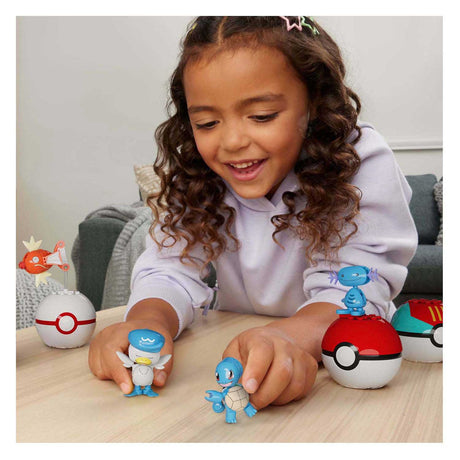 Juego de construcción Mattel Mega Construct Pokémon: Magikarp, Shellder y Quaxly