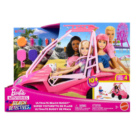 Mattel barbie misterios detectives de la playa cochecito de playa