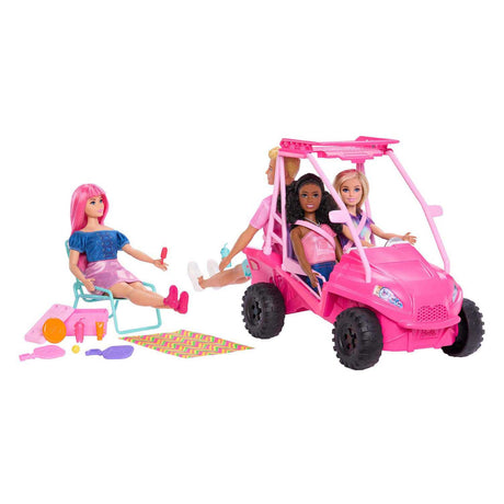 Mattel barbie misterios detectives de la playa cochecito de playa