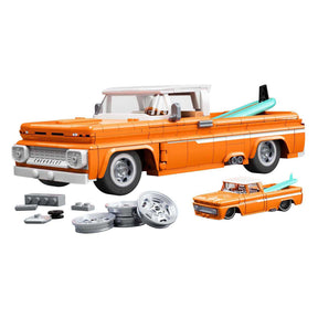 Hot Wheels Brick Shop Elite Series Chevy 1:32 Juego de construcción - 858 piezas.