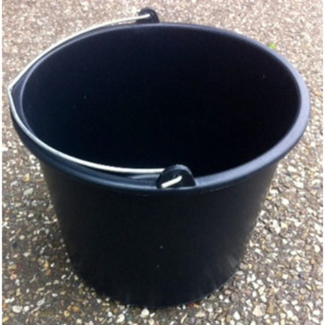 Productos cubo de construcción plástico negro 12l