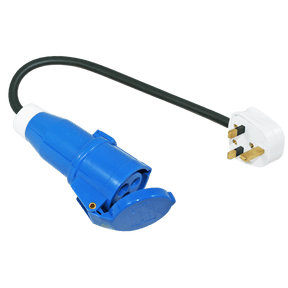 Cable adaptador enchufe inglés a contra enchufe CEE