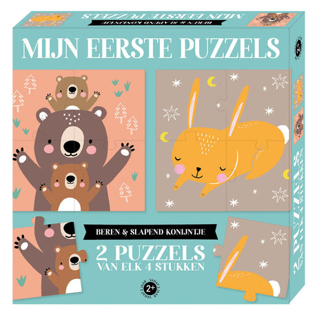 Miffy mis primeros rompecabezas - osos durmiendo ko, 2x4 piezas.